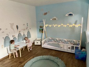 Wilsondo Detská posteľ domček Tipi 180x80 Variant úložný box: Bez úložného boxu