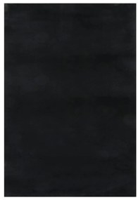 Umývateľný koberec mäkký huňatý 160x230 cm protišmykový čierny