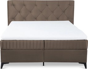 Posteľ Lusaka 180x200 cm, hnedá látka