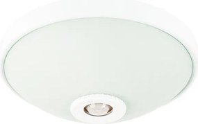 ECOLIGHT LED stropné svietidlo 2xE27 s pohybovým senzorom - sklo