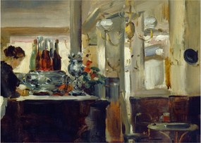 Obraz - Style of Edouard Manet, Bon Bock Cafe, reprodukcia (70x50 cm)
