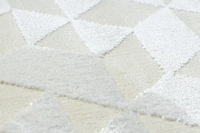 Koberec PEARL 51321A geometrický / štrukturálny, krémový