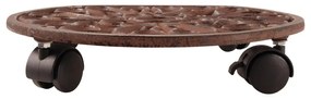 Kovový pojazdný podstavec pod kvetináč ø 34,5 cm Ornament – Esschert Design