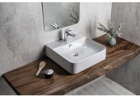 Isvea - Umývadlo na dosku/závesné SOTT AQUA 50x50 cm keramika/biela
