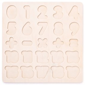 Woody Puzzle na doske Číslice