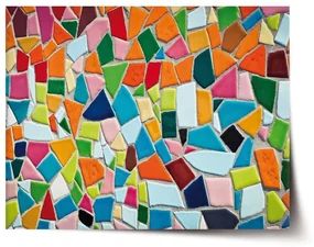 Sablio Plagát Farebná mozaika - 90x60 cm