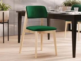 Čalúnená jedálenská stolička KT63/C, Dostupné poťahy: Magic Velvet 2225, Farby: buk