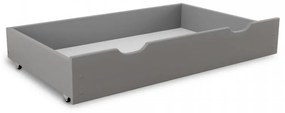 Úložný box pod posteľ 98 cm, sivý