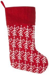 VIANOČNÁ PONOŽKA NA KRB TREE 18,8X50CM VZOROVANÁ