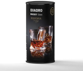 BOHEMIA PRESTIGE QUADRO POHÁR NA WHISKY V TUBE 340 ML SADA 2KS