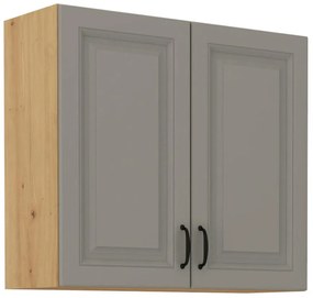 Kuchynská skrinka Stilo claygrey/artisan 80g/72 2f