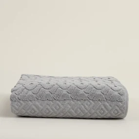Uterák Lattice 70x140 cm stone grey