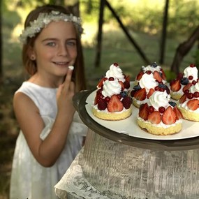 BAMA Servírovací otočný tanier s poklopom Barva: hnědá