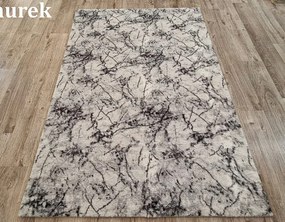 HU Sivo-biely koberec Plush Deluxe Mramor Rozmer: 50x80 cm