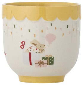 Žltý/krémový detský hrnček z kameniny 150 ml Celebrate – Bloomingville Mini