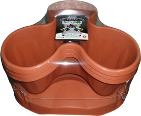BAMA Kvetináč modulárny TRIFOGLIO, farba terracotta