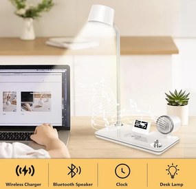 Stolná lampa 4 v 1 MDHL MD-1772 - biela