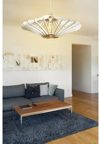 Luster na lanku 1xE27/60W/230V biela pr. 47 cm biela