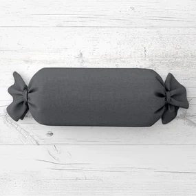 Biante Vankúš valec bonbon Rongo RG-076 Sivý 15x80 cm