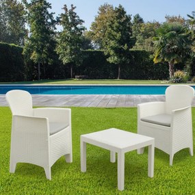 I.P.A.E-Progarden Záhradný set AKITA, 3-dielny, biela