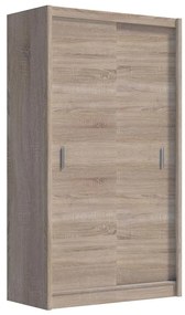 Šatní skriňa SAPHIRA 150x215 cm s posuvnými dverami dub sonoma