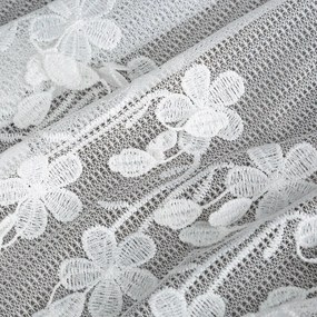ZÁCLONA SADIE NA KRÚŽKOCH 300X150 CM BIELA