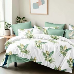 Bavlnené obliečky Homa BODRA GREEN 7-dielna sada 140x200 cm