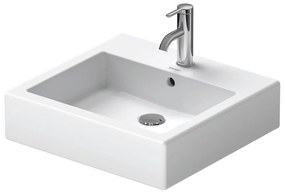 DURAVIT Vero umývadlo do nábytku s otvorom, s prepadom, spodná strana brúsená, 500 x 470 mm, biela, 0454500027