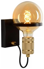 Lucide 30271/01/30 - Nástenná lampa OTTELIEN 1xE27/60W/230V čierna