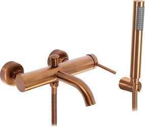 Rea Spot, vaňová batéria s ručnou sprchovou súpravou, medená matná, REA-B2084