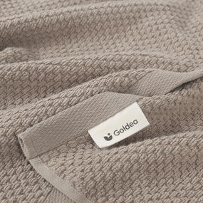Goldea bavlnený froté uterák / osuška micro pure - sivohnedý 30 x 50 cm