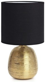 Stolová lampa s textilným tienidlom v čierno-zlatej farbe (výška 37,5 cm) Oscar – Markslöjd