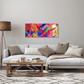 Obraz - Farebná abstrakcia (120x50 cm)
