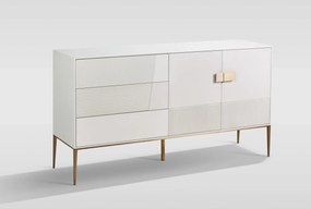 Komoda Stilig ST102A 160 cm bílá/zlatá