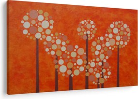 Obraz - Oranžový les (90x60 cm)