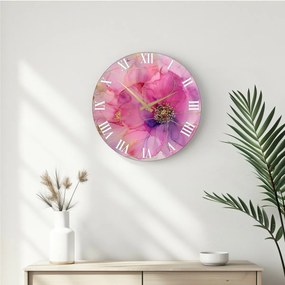 Nástenné hodiny Pink 339, 40 cm