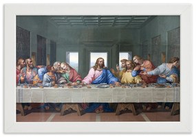 Gario Plagát Úryvok diela Posledná večera - Leonardo da Vinci, reprodukcia Farba rámu: Bez rámu, Rozmery: 90 x 60 cm