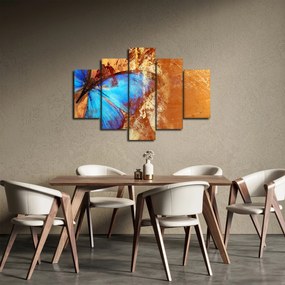 Obraz - Modrý motýľ (150x105 cm)
