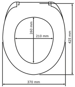 Záchodová doska 37 x 42,5 cm Bamboo – Wenko