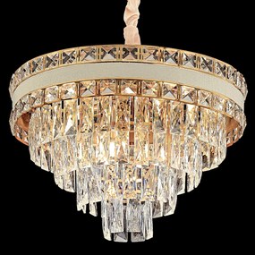 Toolight Toolight, závesné svietidlo 50cm, 7xE14, G048-CP, zlatá, OSW-08942