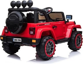 LEAN CARS Elektrické autíčko Jeep BRD-7588 červené 4x4