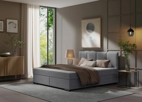 XXXLutz BOXSPRINGOVÁ POSTEĽ, 160/200 cm, svetlosivá MID.YOU - Online Only spálne - 002784001223