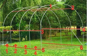 Záhradný fóliovník 2,5 x 4 m