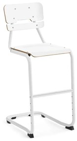 Školská stolička LEGERE I, V 650 mm, biela, biela