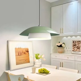 Závesné svietidlo na lanku MOONLIGH 1xE27/40W/230V zelené