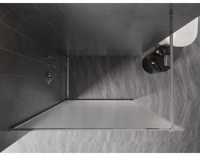 Mexen Kioto-XF, sprchová zástena s rámom 130 x 202 cm, 10mm sklo námraza, chrómový profil, 800-130-104-01-30-X
