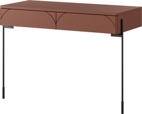 Toaletný stolík Sonatia 100 cm s dvoma zásuvkami - bordová