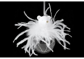 Sklenená svietiaca LED vianočná ozdoba Ego Dekor