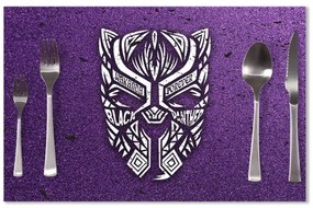 Sablio Prestieranie BLACK PANTHER wakanda forever Biely: 40x30cm