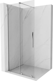 Mexen Velar, posuvné dvere do otvoru typ Walk-In 120 cm, 8mm číre sklo, chrómová, 871-120-000-03-01